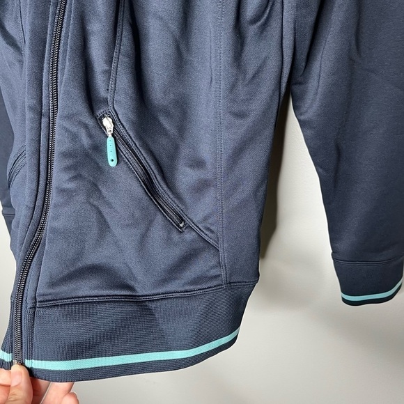 Nike Womens Fit Dry NY navy blue track jacket Sz M - Picture 4 of 6